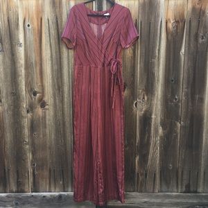 Burgundy Jumpsuit